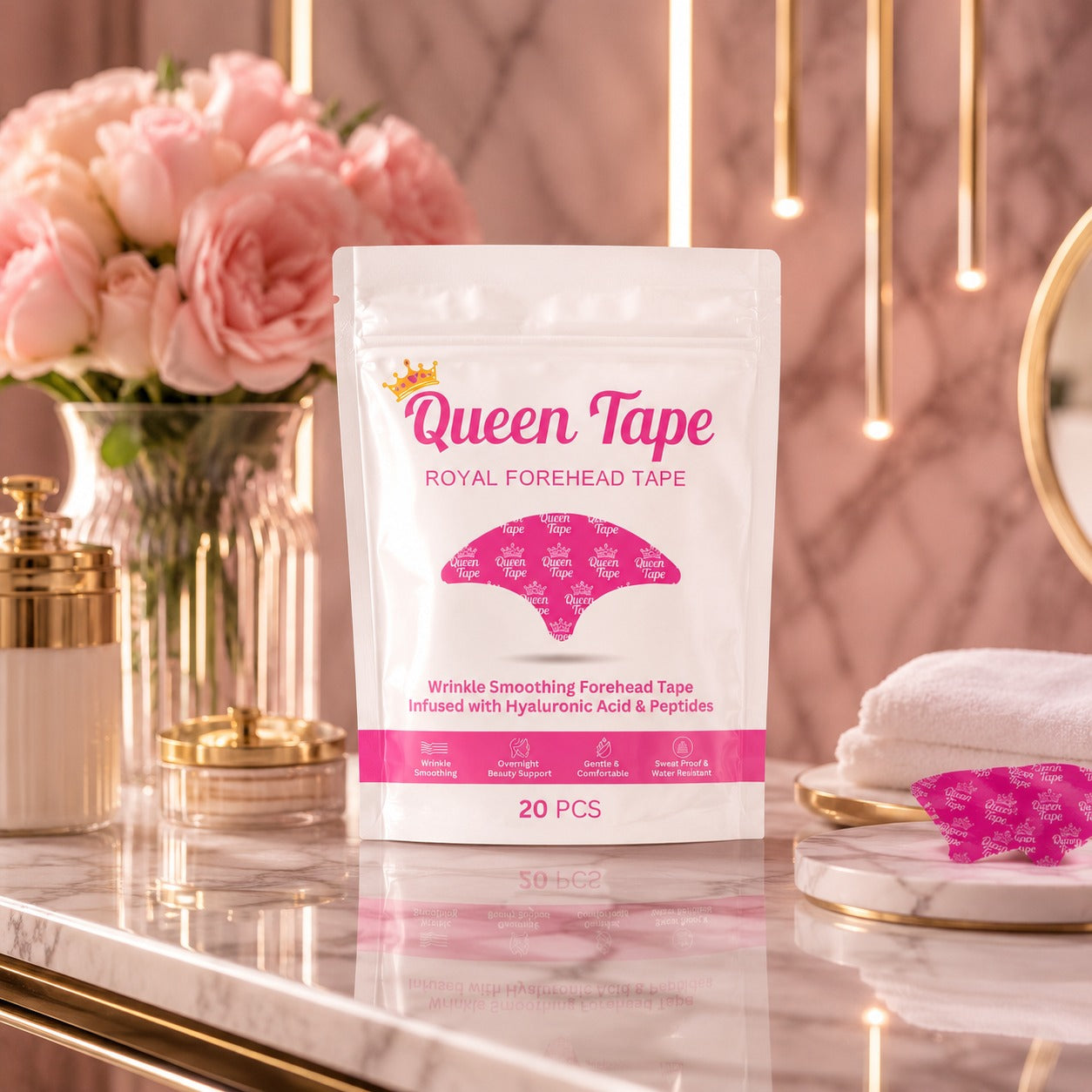 Queen Royal Forehead Tape: Reduce arrugas desde la primera noche