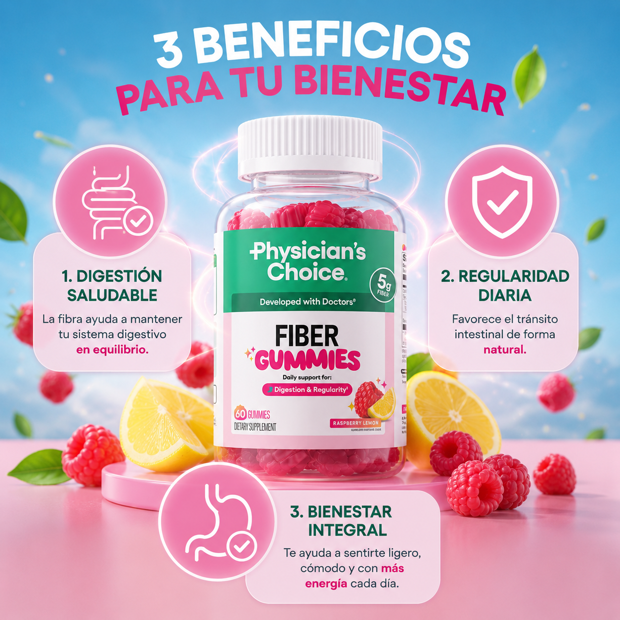Fiber Gummies: Más fibra, mejor digestión